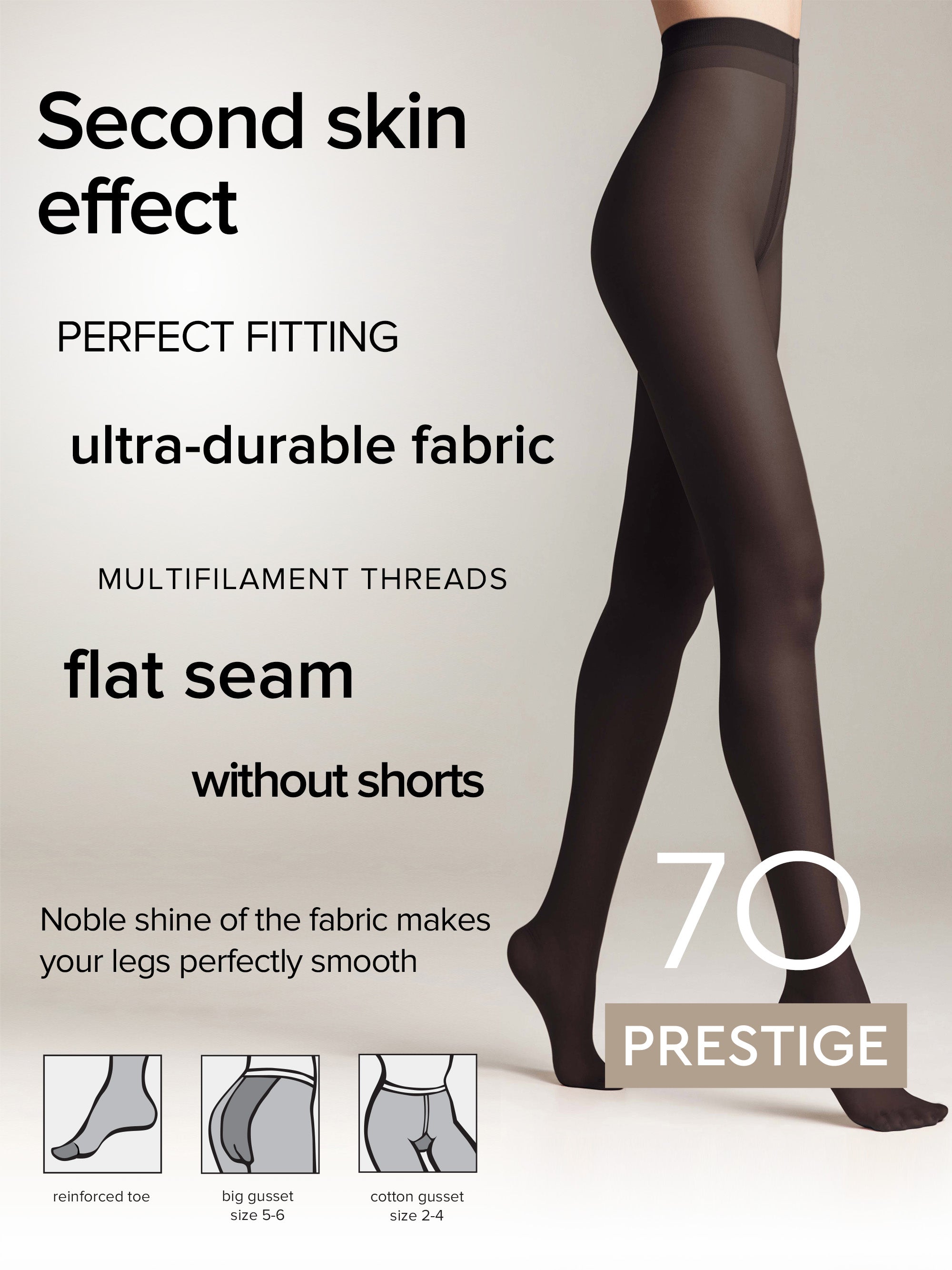 Tights Conte Prestige 70 Den - Soft Silk by TheRanok.com