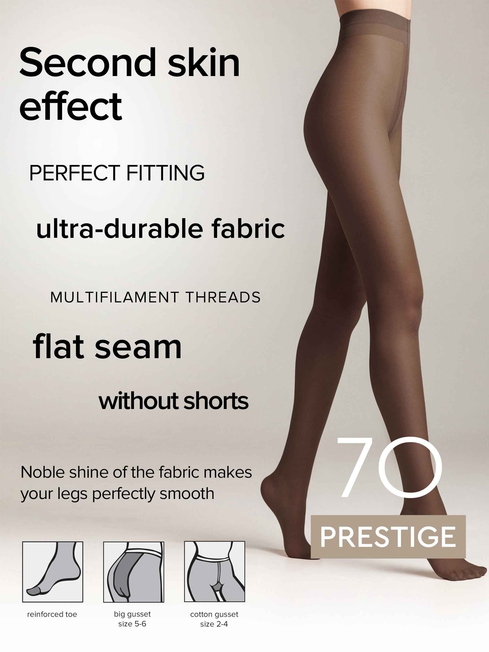 Tights Conte Prestige 70 Den - Soft Silk