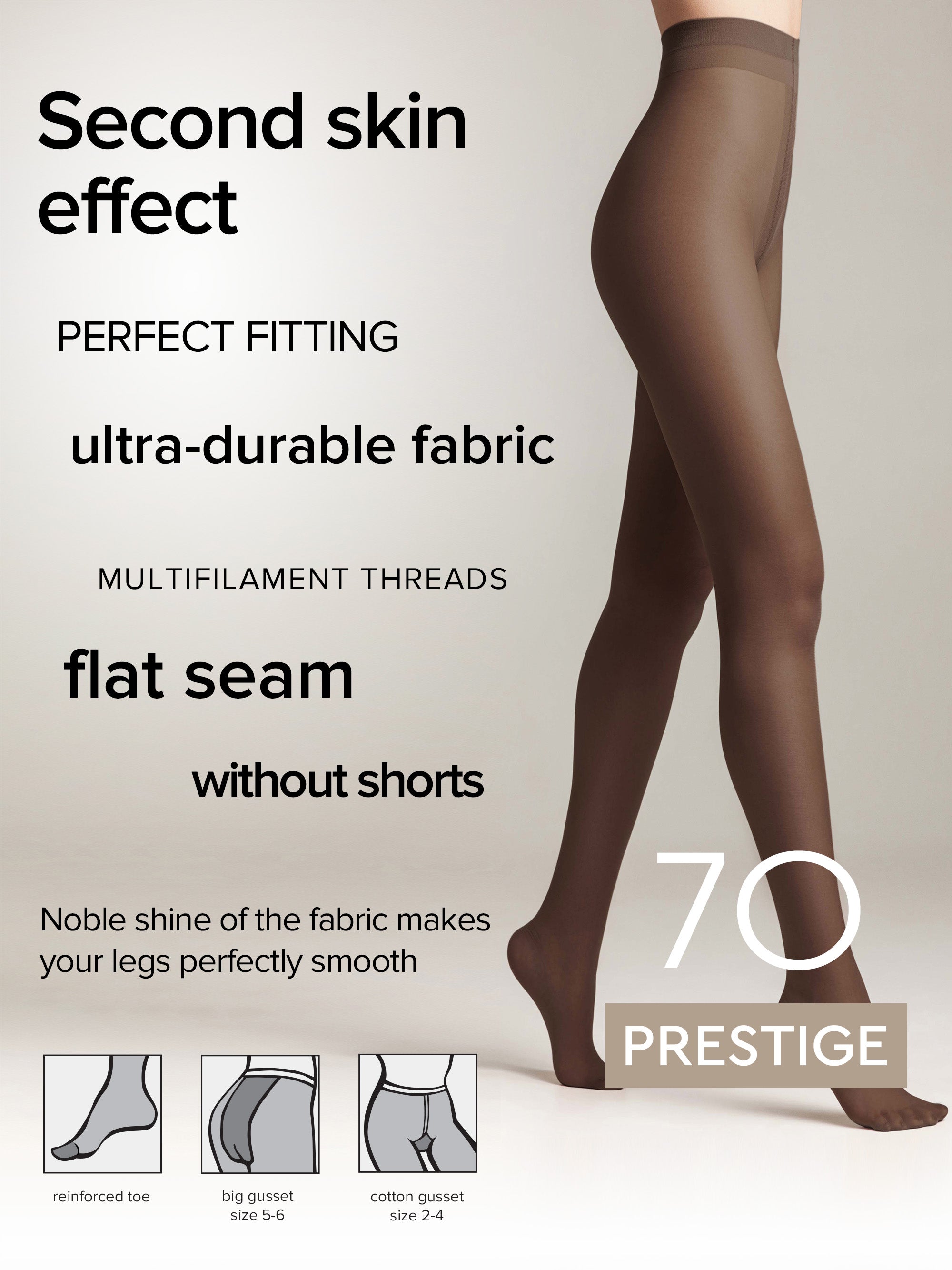 Tights Conte Prestige 70 Den - Soft Silk by TheRanok.com