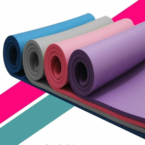 Premium NBR Yoga Mat - Extra Thick Non-Slip Exercise Mat 72x24 inches