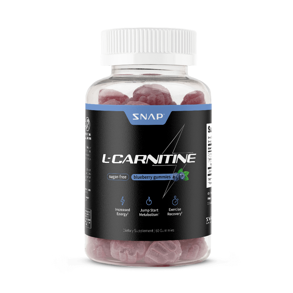 L-Carnitine Sugar-Free Blueberry Gummies by Snap Supplements