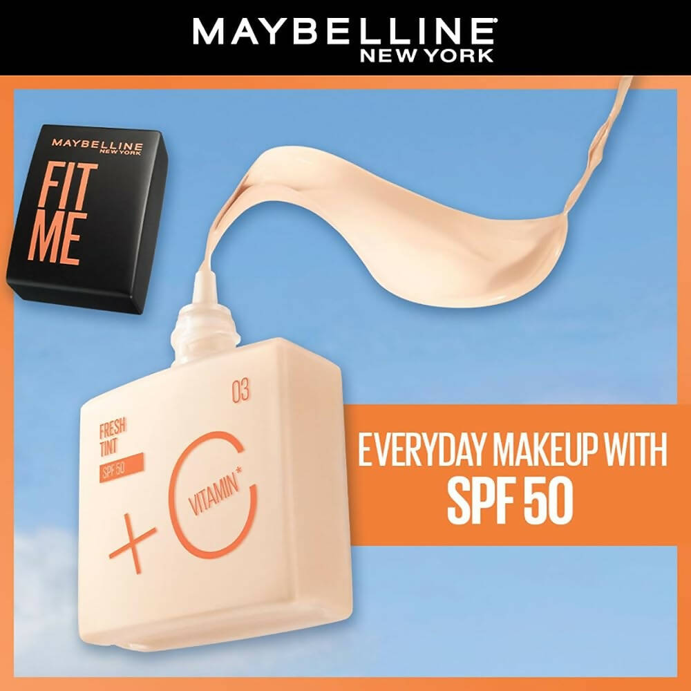 Maybelline New York Fit Me Fit Me Fresh Tint With SPF 50 & Vitamin C Foundation - Shade 05 by Dista