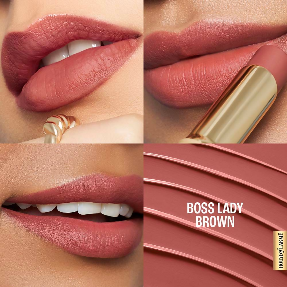 Lakme 9to5 Hya Matte Lipstick - Boss Lady Brown