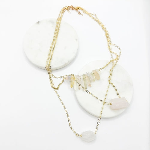 Handmade Quartz Crystal Necklaces - Healing Stone Jewelry Collection
