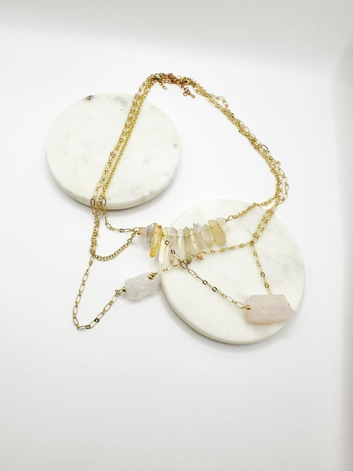 Handmade Quartz Crystal Necklaces - Healing Stone Jewelry Collection