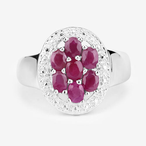 1.54 Carat Genuine Ruby .925 Sterling Silver Ring by Bids.com