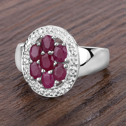 1.54 Carat Genuine Ruby .925 Sterling Silver Ring by Bids.com
