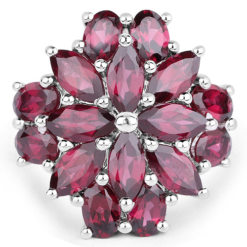 9.20 Carat Genuine Rhodolite .925 Sterling Silver Ring by Bids.com