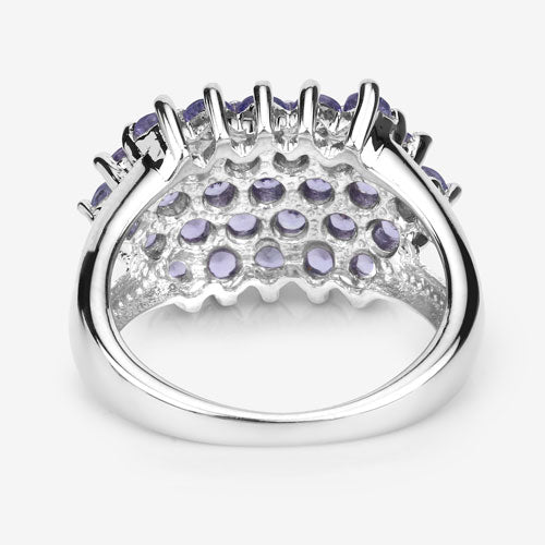 2.03 Carat Genuine Tanzanite .925 Sterling Silver Ring by Bids.com