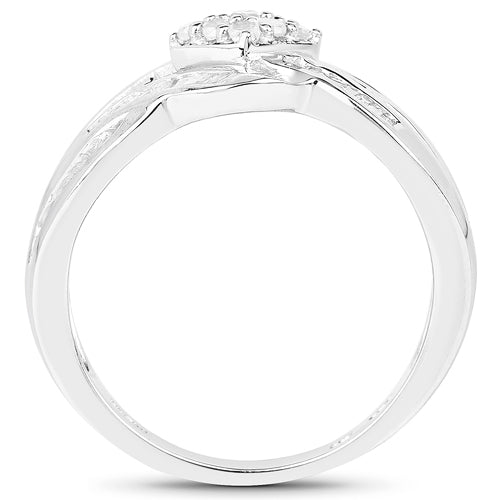 0.62 Carat Genuine White Diamond .925 Sterling Silver Ring by Bids.com