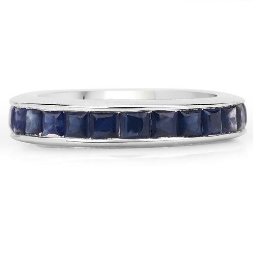 3.12 Carat Genuine Blue Sapphire .925 Sterling Silver Ring by Bids.com