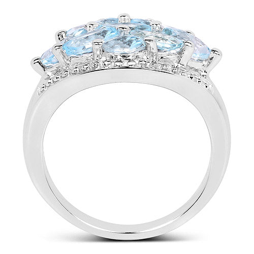 2.50 Carat Genuine Blue Topaz .925 Sterling Silver Ring by Bids.com