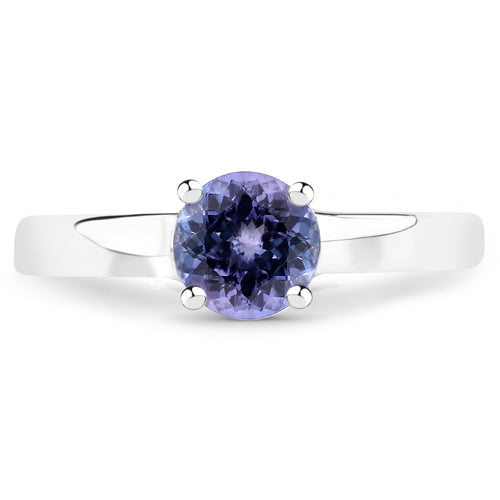 0.95 Carat Genuine Tanzanite .925 Sterling Silver Ring by Bids.com