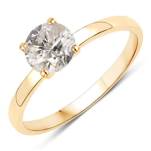 1.02 Carat Genuine TLC Diamond 14K Yellow Gold Ring by Bids.com