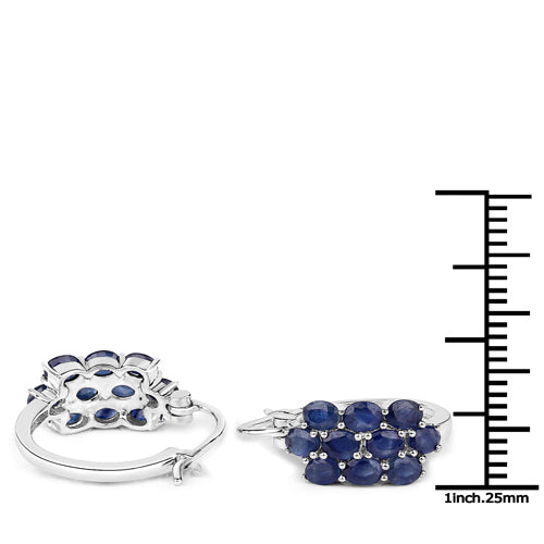 10.40 Carat Genuine Blue Sapphire .925 Sterling Silver 3 Piece Jewelry Set (Ring, Earrings, and Pendant w/ Chain) by Bids.com