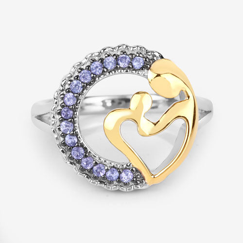 0.28 Carat Genuine Tanzanite .925 Sterling Silver Ring by Bids.com