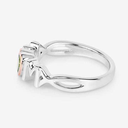 0.44 Carat Genuine Peridot .925 Sterling Silver Ring by Bids.com