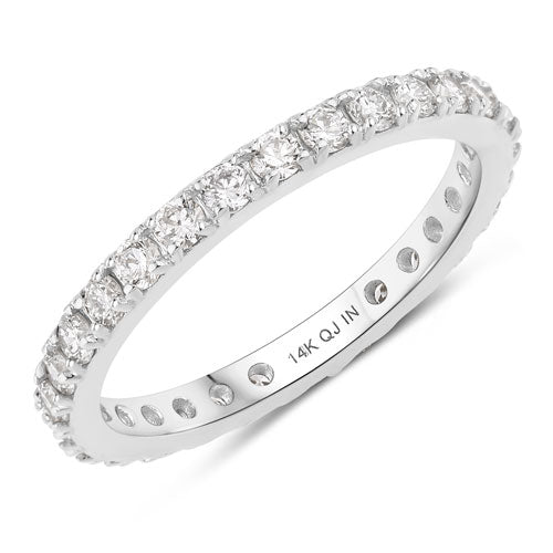 1.00 Carat Lab Grown Diamond 14K White Gold Ring by Bids.com