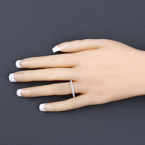 1.00 Carat Lab Grown Diamond 14K White Gold Ring by Bids.com