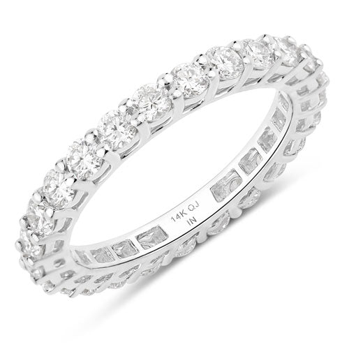 1.50 Carat Lab Grown Diamond 14K White Gold Ring by Bids.com