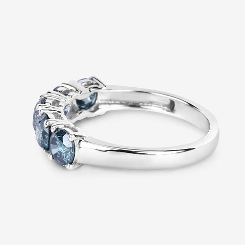 1.22 Carat Genuine Blue Diamond 14K White Gold Ring by Bids.com