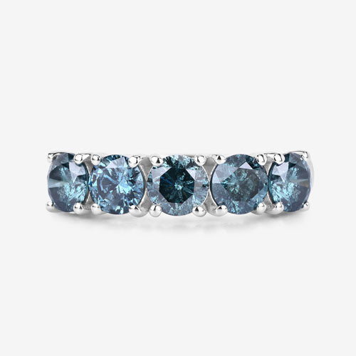 1.22 Carat Genuine Blue Diamond 14K White Gold Ring by Bids.com