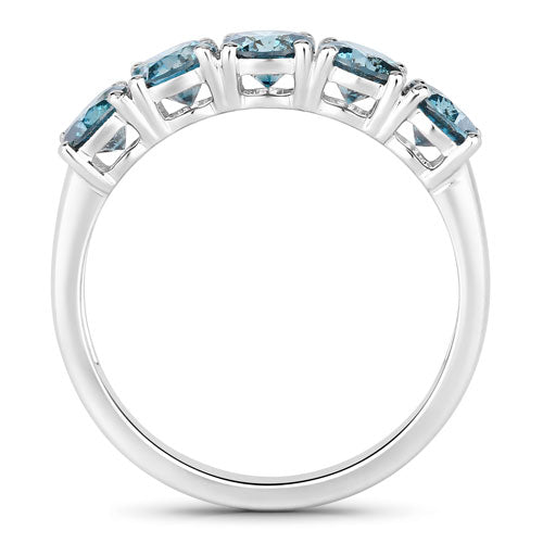 1.22 Carat Genuine Blue Diamond 14K White Gold Ring by Bids.com