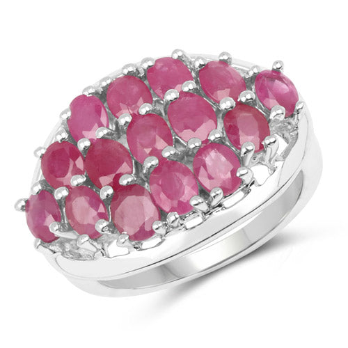 3.00 Carat Genuine Ruby .925 Sterling Silver Ring by Bids.com