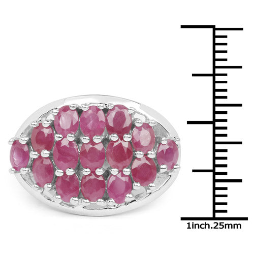 3.00 Carat Genuine Ruby .925 Sterling Silver Ring by Bids.com