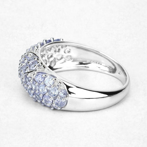 1.48 Carat Genuine Tanzanite .925 Sterling Silver Ring by Bids.com