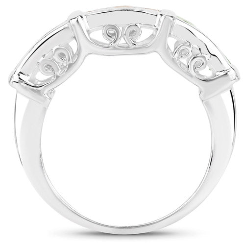 1.08 Carat Genuine Multi Sapphire .925 Sterling Silver Ring by Bids.com