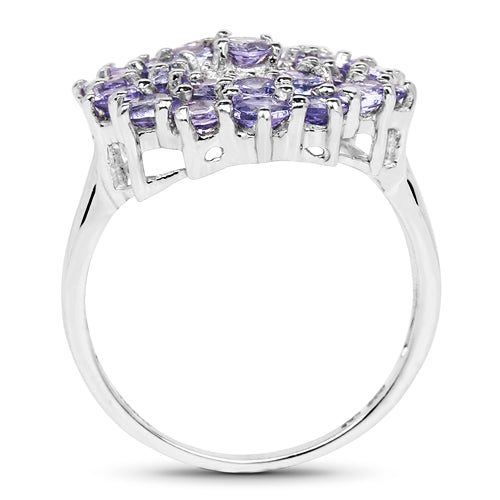 2.27 Carat Genuine Tanzanite .925 Sterling Silver Ring by Bids.com