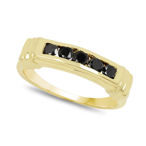 0.50 Carat Genuine Black Diamond .925 Sterling Silver Ring by Bids.com