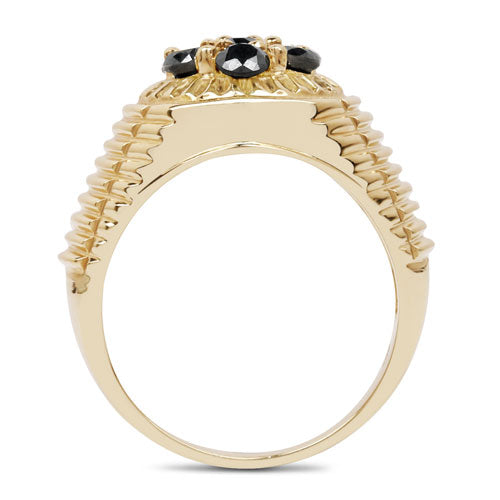 0.91 Carat Genuine Black Diamond .925 Sterling Silver Ring by Bids.com