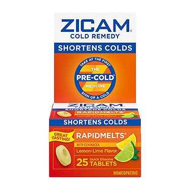 Zicam Cold Remedy Rapidmelts with Echinacea Lemon-Lime 25 Tabs - DestGlow