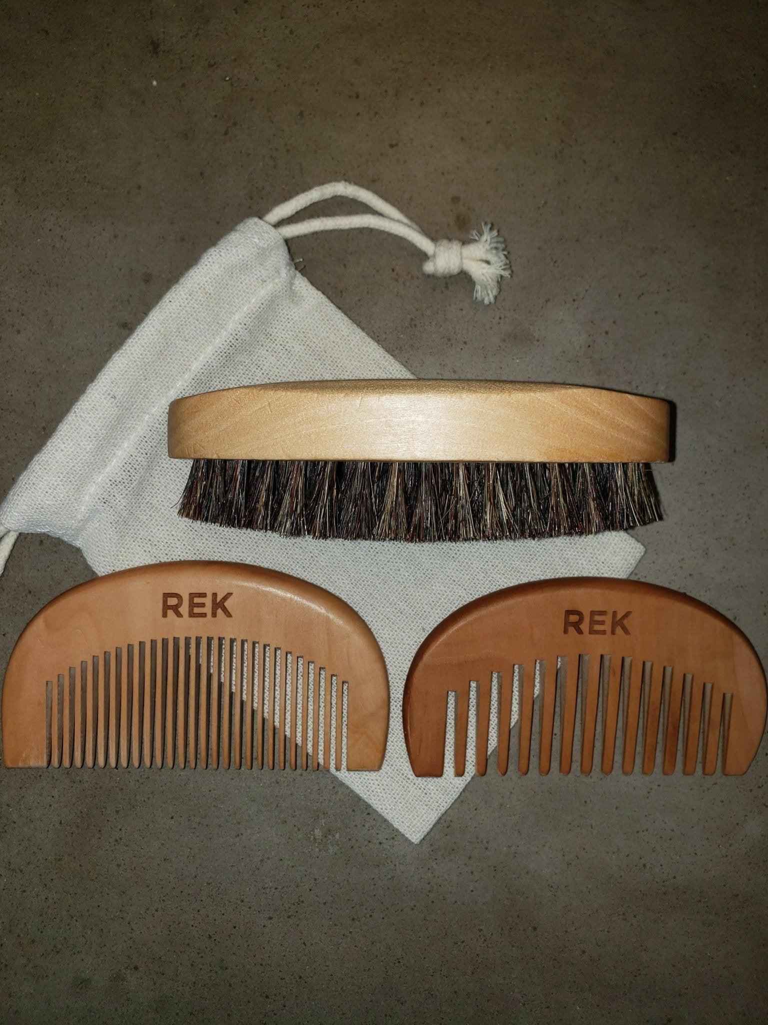 REK Beard Brush and Comb Kit | REK Cosmetics by REK Cosmetics