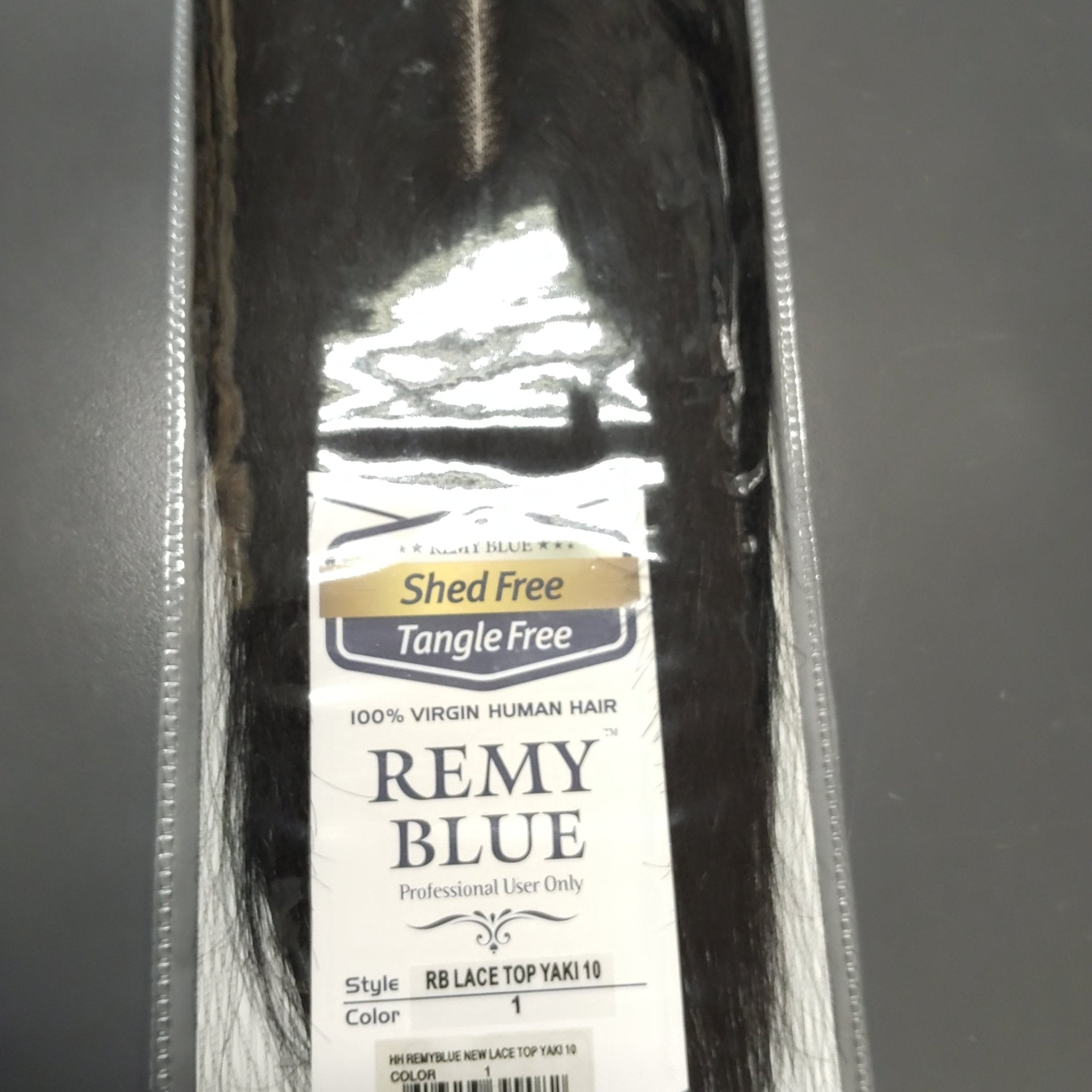Remy Blue Lace Top Yaki 10" Closure Color 1
