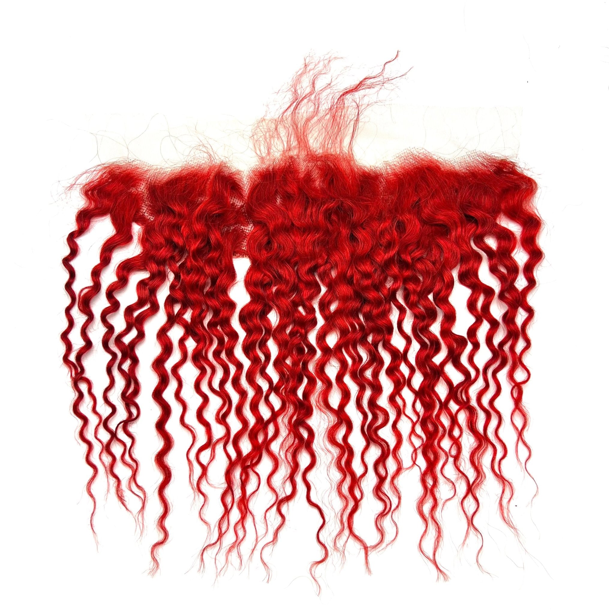 RIO Bohemian Frontal Ear to Ear 13x4, Red