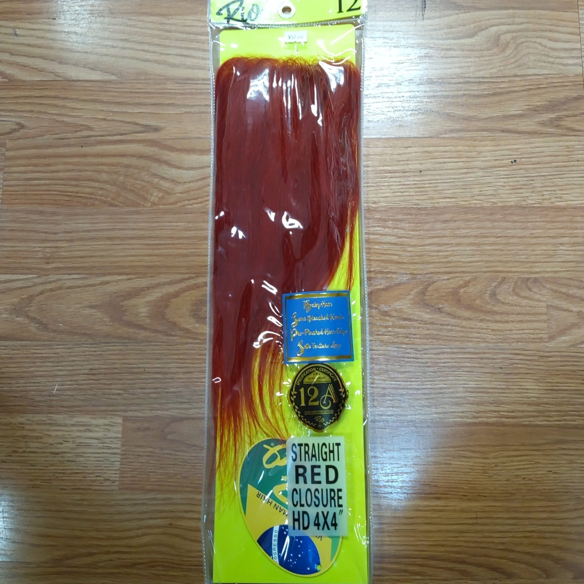 Rio Closure 12" Straight Red Color 4x4