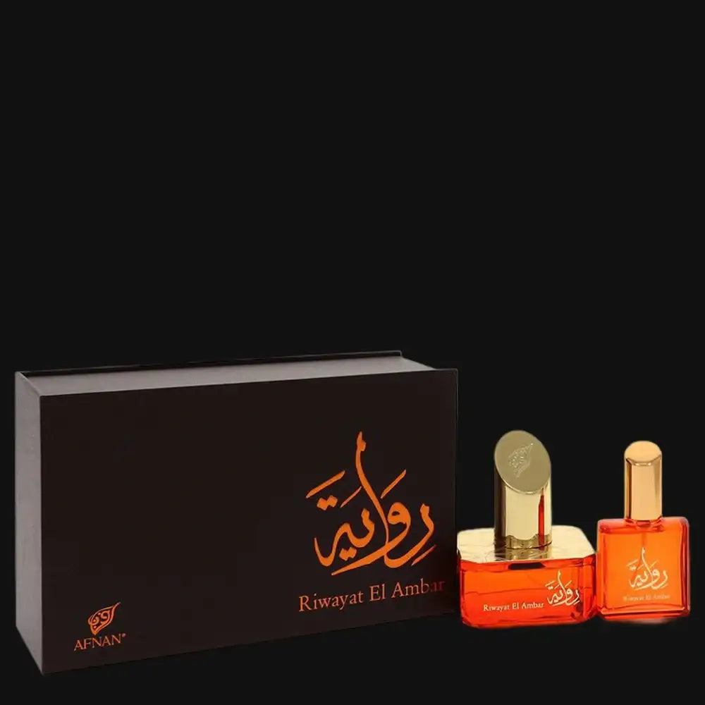 Riwayat El Ambar + Free .67 oz Travel By Afnan Perfume for Women