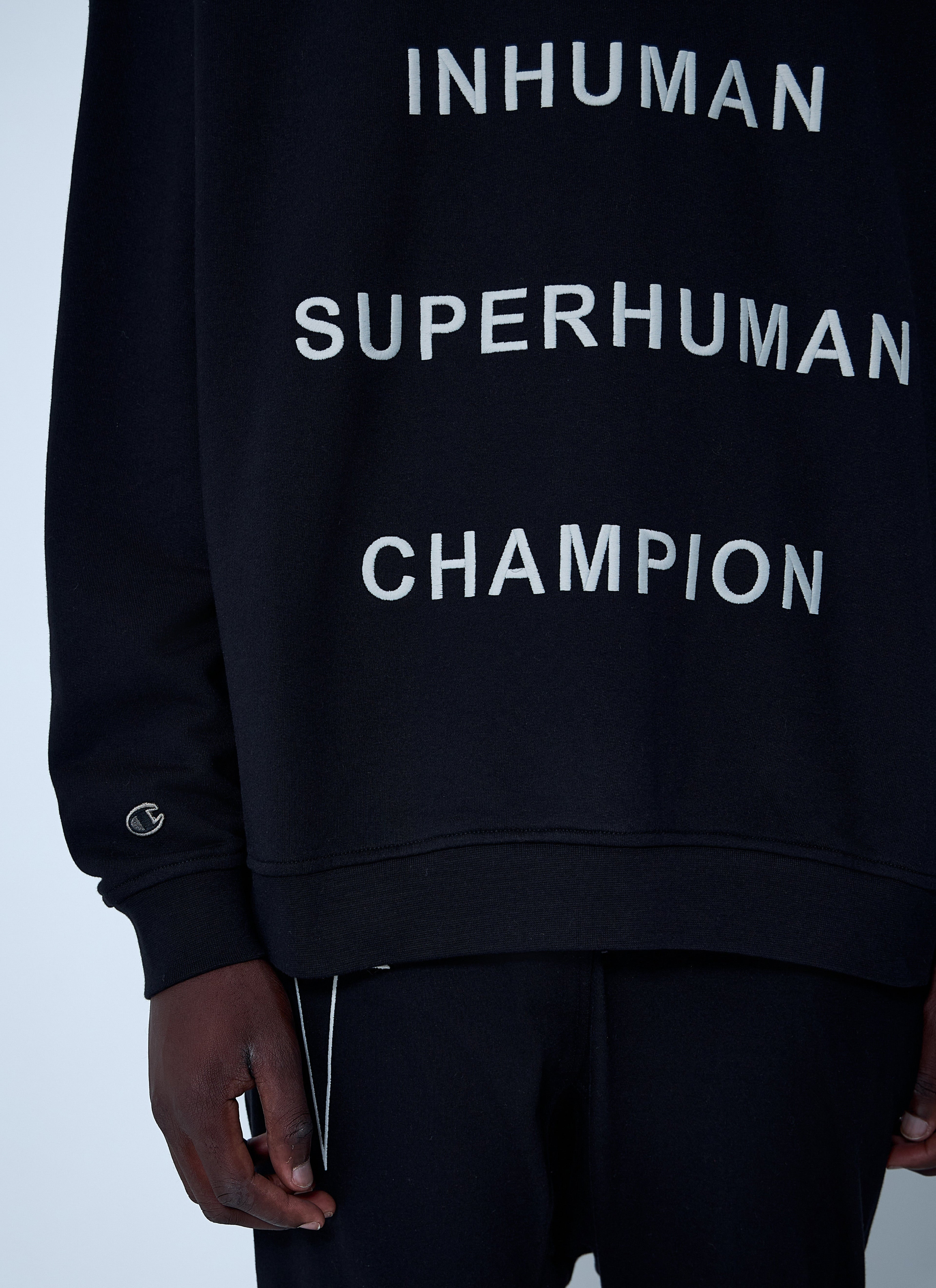 Rick Owens X Champion Men Text Print Sweatshirt by Luosophy