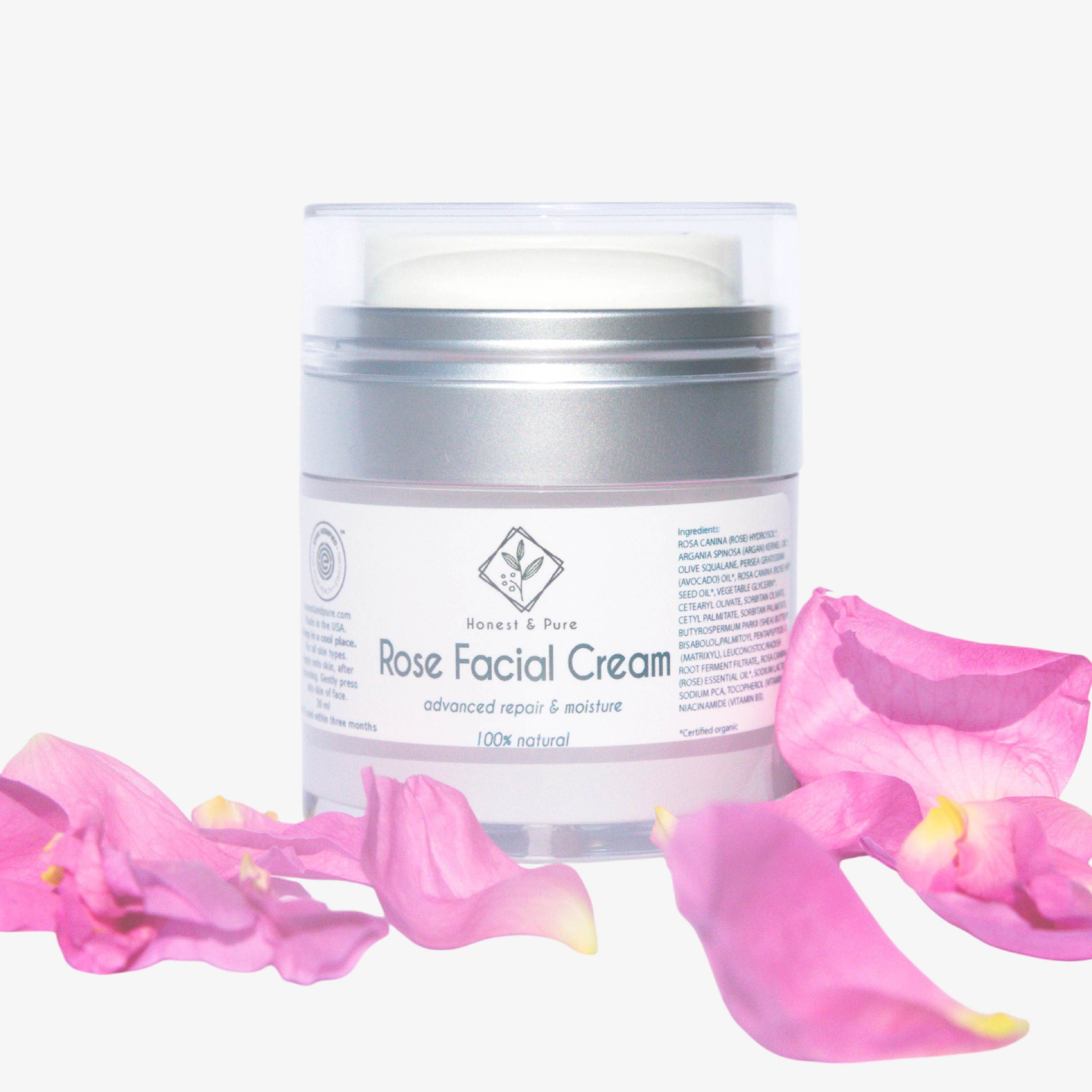 Rose Face Anti-Aging Cream and Moisturizer by Honest & Pure