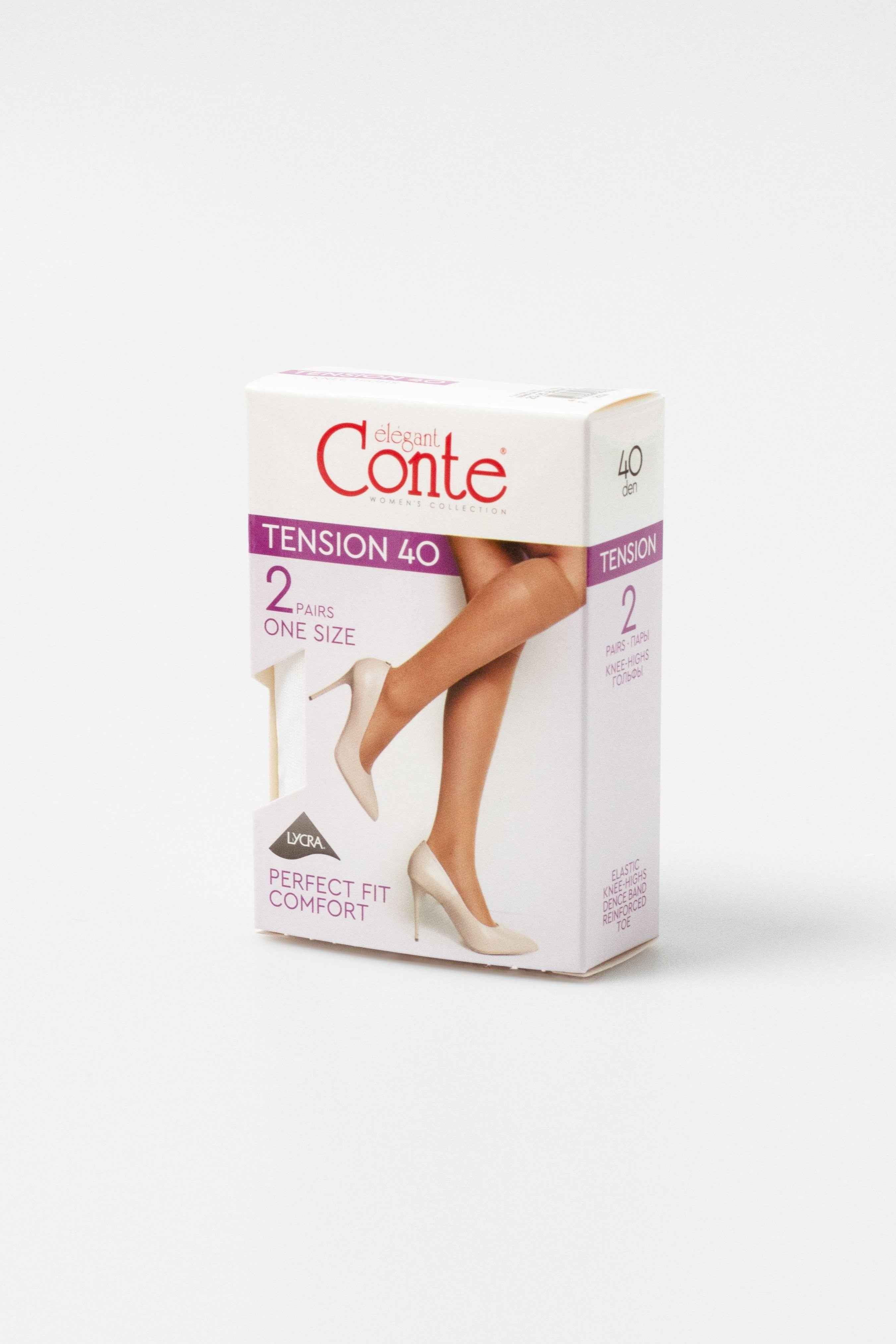 Knee Highs Conte Tension 40 Den (2 pairs) - DestGlow
