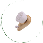 Facial Brush with Bamboo Handle