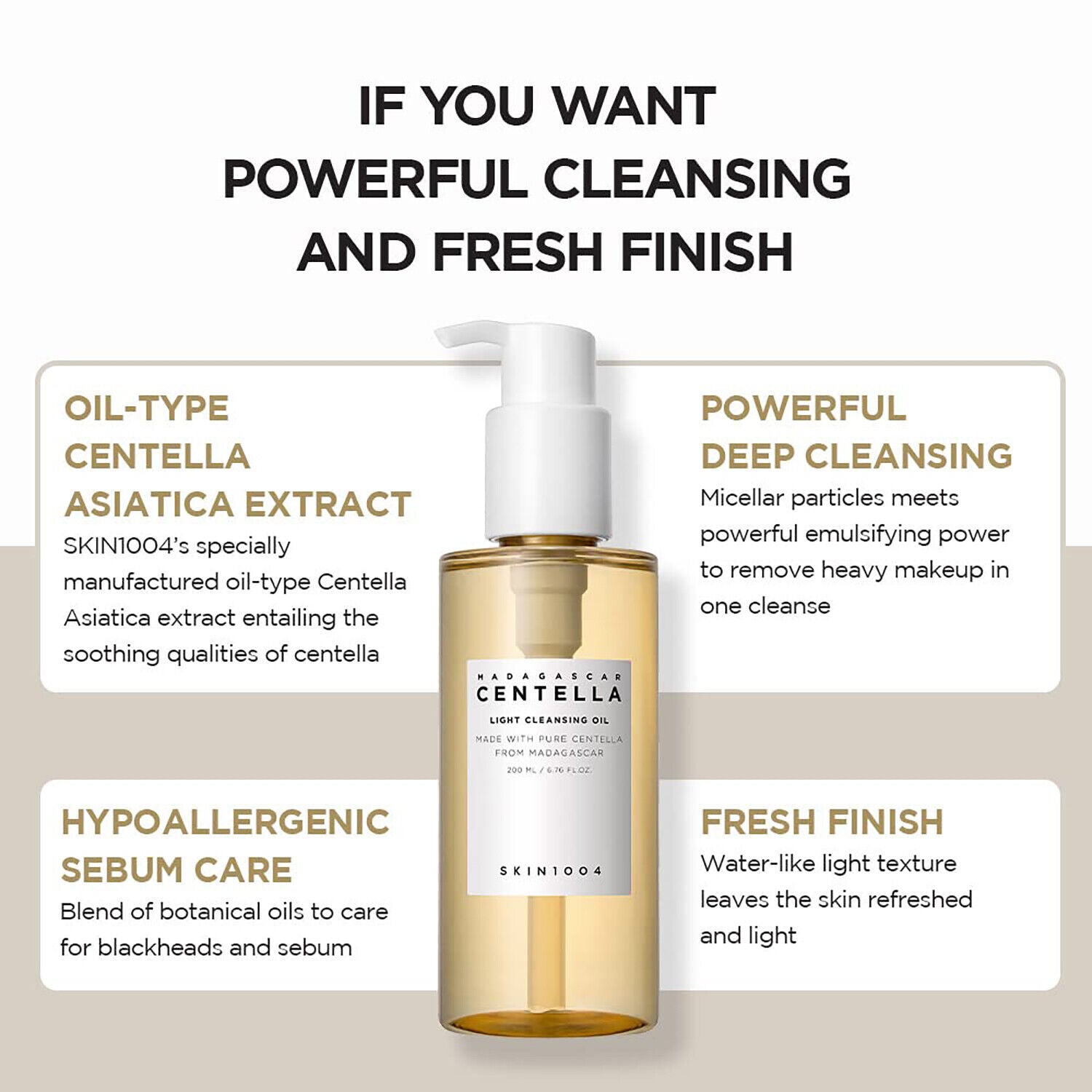 SKIN1004 Madagascar Centella Light Cleansing Oil by AsiaBeautyMall