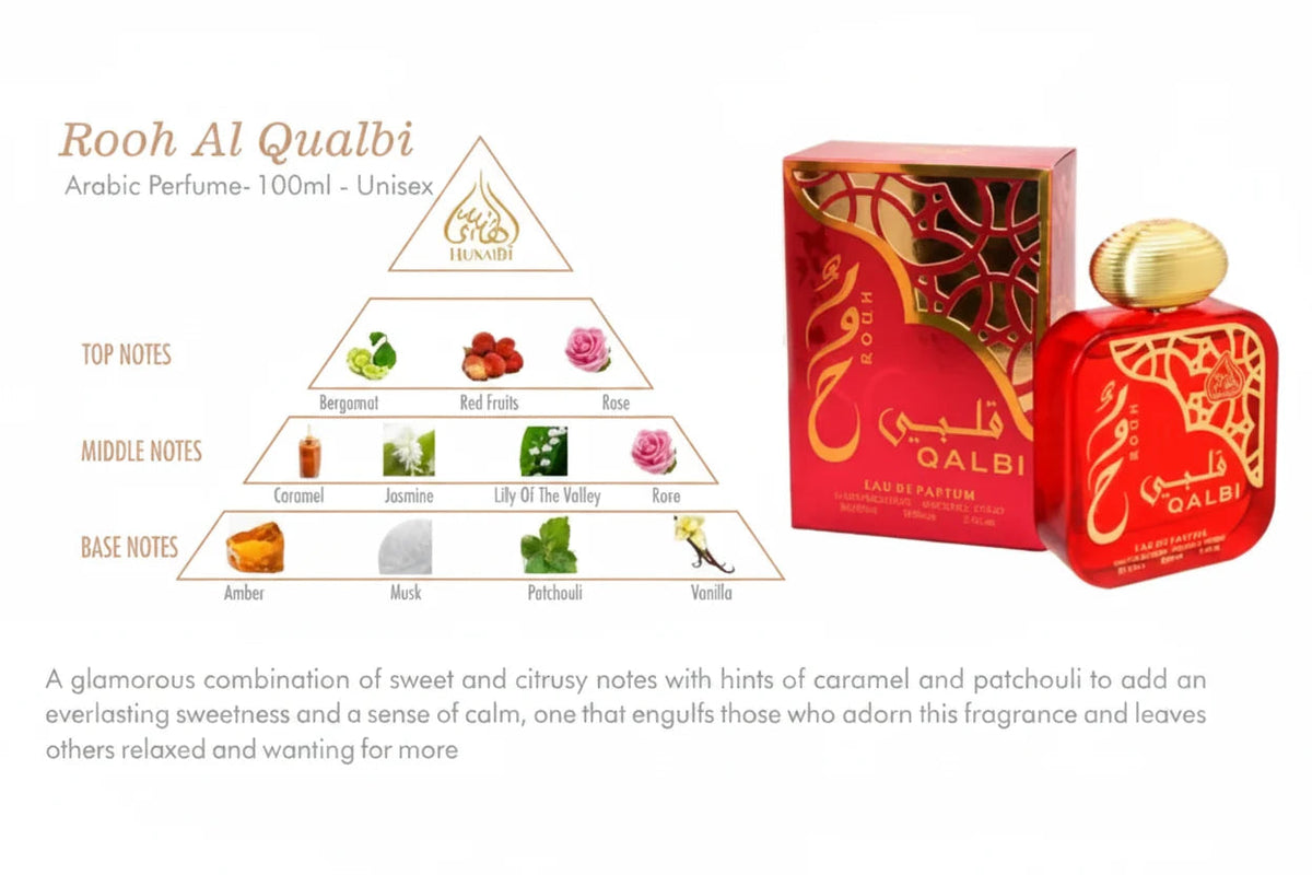 ROOH QALBI 100ml 3.4oz EAU DE PARFUM Spray WOMEN DestGlow