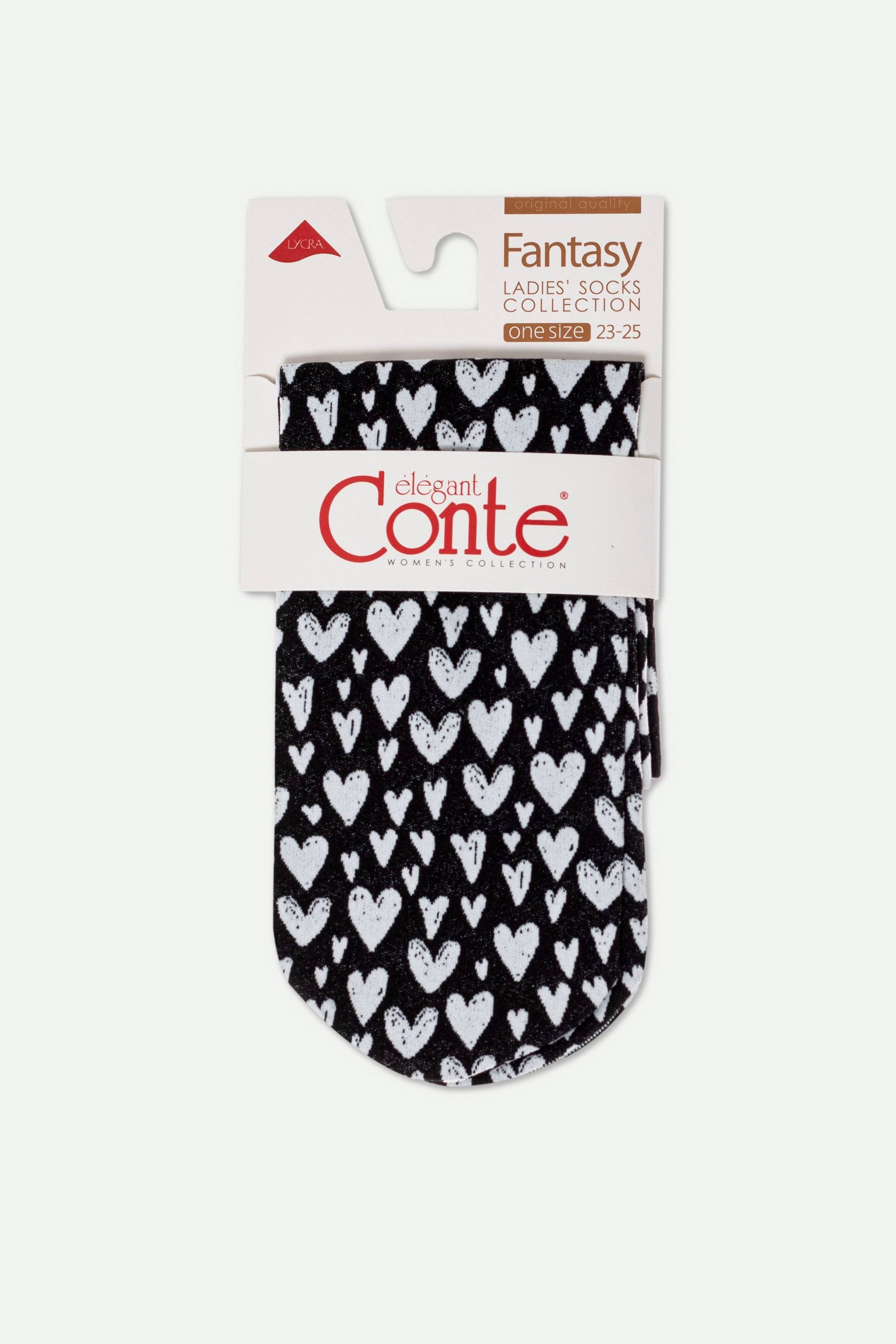 Socks Conte Fantasy - Heart Pattern - DestGlow