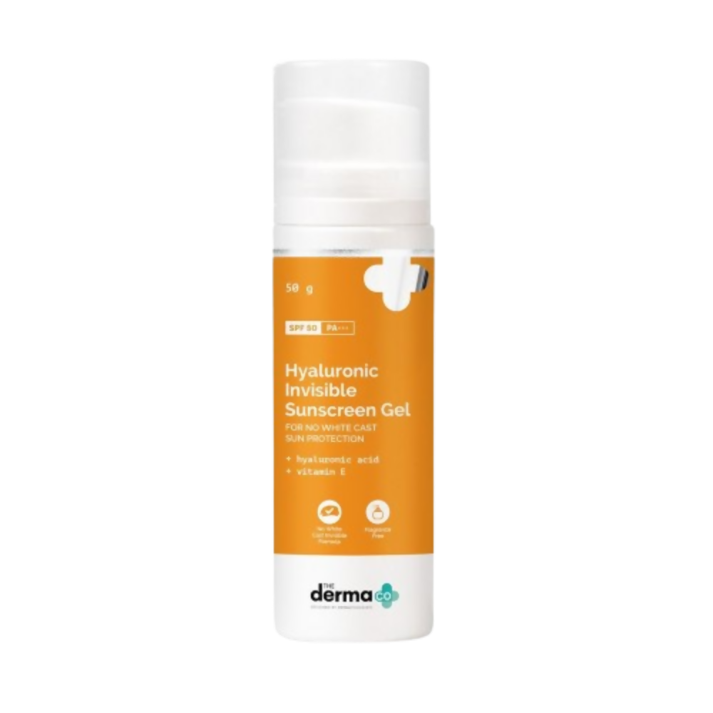 The Derma Co Hyaluronic Invisible Sunscreen Gel with Hyaluronic Acid & Vitamin E
