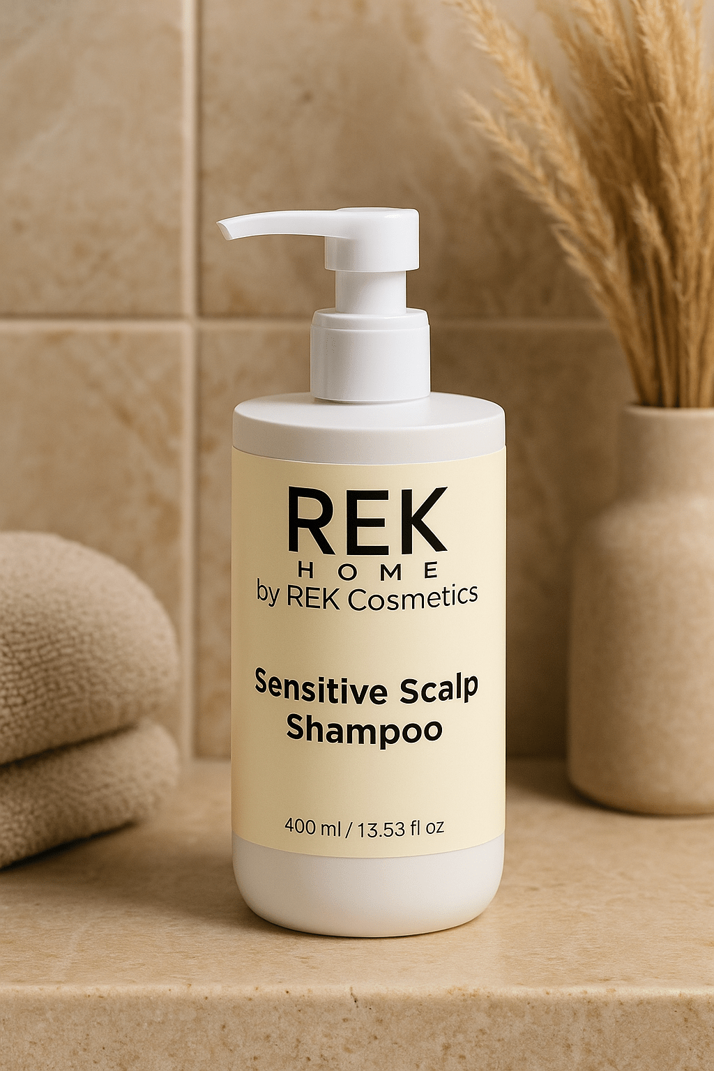 Sensitive Scalp Shampoo – Gentle, Nourishing Formula by REK Cosmetics