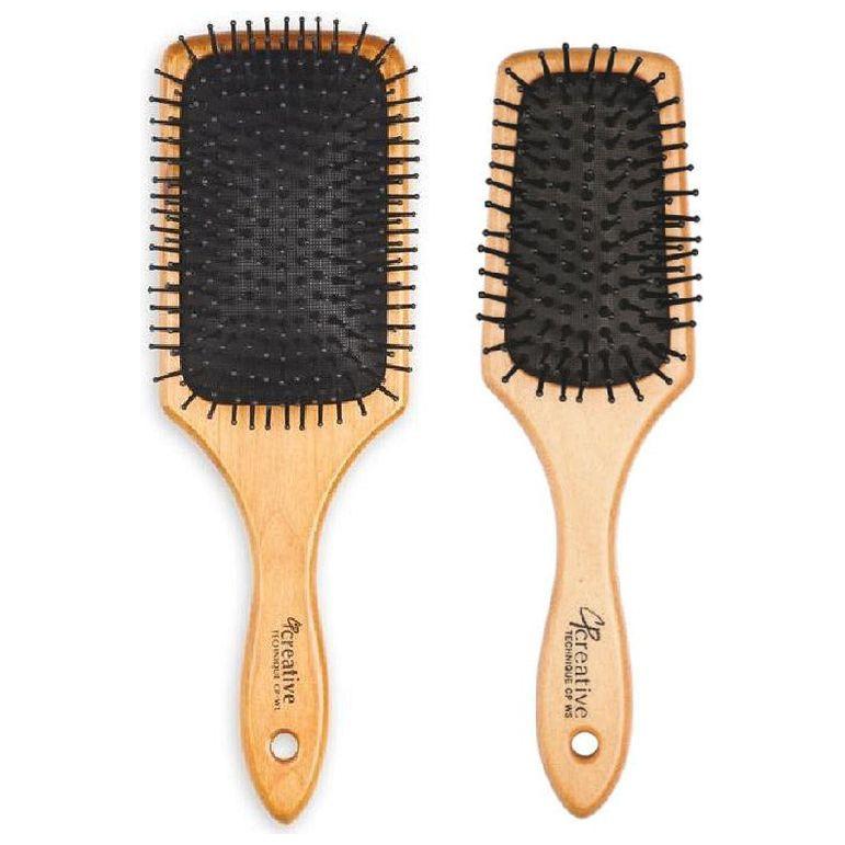 Eco-Friendly Wood Paddle Nylon Hair Brush by Pasteur Pharmacy